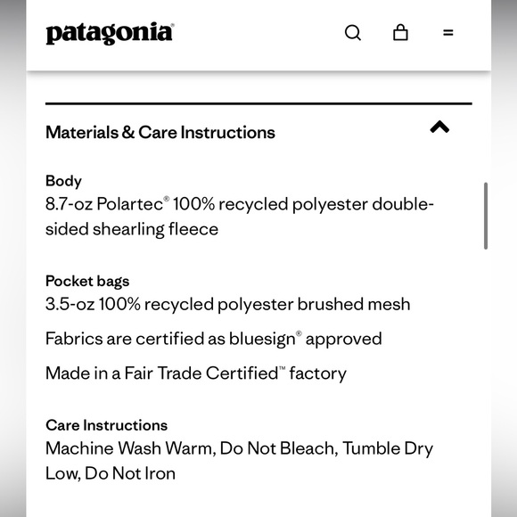 Patagonia Men's Black Fleece Vest - Picture 9 of 9